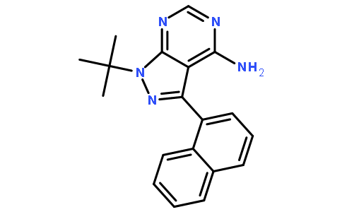 4-氨基-1-叔丁基-3-(1’-萘)吡唑并[3,4-d]嘧啶