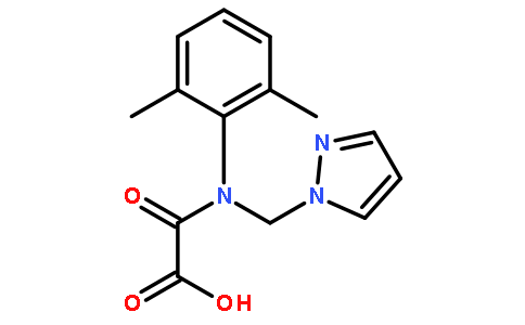 [(2,6-Dimethylphenyl)(1H-pyrazol-1-ylmethyl)amino](oxo)acetic aci d