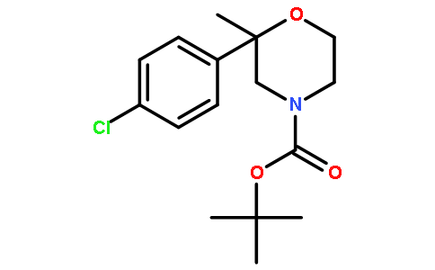 2-(4-氯苯基)-2-N-甲基吗啡啉-4-羧酸叔丁酯