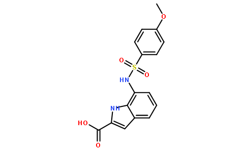 7-{[(4-甲氧基苯基)磺酰基]氨基}-1H-吲哚-2-羧酸