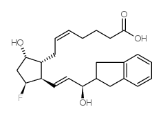 (5Z,13E)-(9S,11S,15R)-9,15,DIHYDROXY-11-FLUORO-15-(2-INDANYL)-16,17,18,19,20,PENTANOR-5,13-PROSTADIENOIC ACID