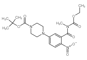 1-N-BOC-4-[3-(月桂酸乙胺基乙酯)-4-硝基-氨基甲酰基]哌嗪