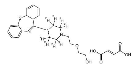 2-[2-[4-(6a,10a-dihydrobenzo[b][1,4]benzothiazepin-6-yl)-2,2,3,3,5,5,6,6-octadeuteriopiperazin-1-yl]ethoxy]ethanol,(E)-but-2-enedioic acid