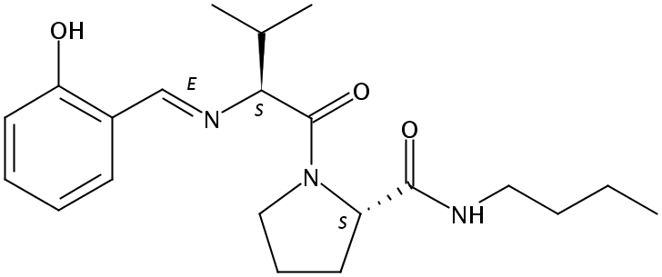 (S)-N-Butyl-1-[(S)-2-((E)-2-hydroxybenzylideneamino)-3-methylbutanoyl]pyrrolidine-2-carboxamide