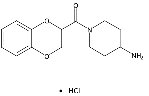 (4-Aminopiperidin-1-yl)(2,3-dihydrobenzo[b][1,4]dioxin-2-yl)methanone hydrochloride