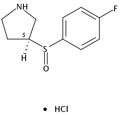 (3S)-3-((4-Fluorophenyl)sulfinyl)pyrrolidine hydrochloride
