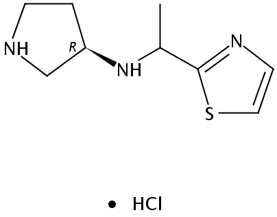 N-((R)-1-(Thiazol-2-yl)ethyl)pyrrolidin-3-amine hydrochloride