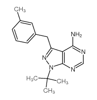4-氨基-1-叔丁基-3-(3-甲基芐基)吡唑并[3,4-d]嘧啶