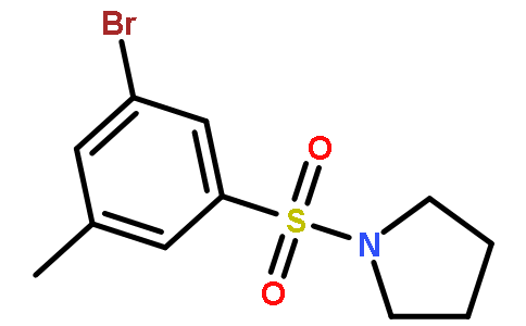 1-(3-溴-5-甲基苯基磺酰基)吡咯烷