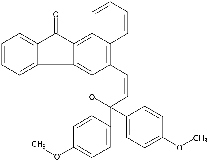 2,2-双(4-甲氧基苯基)苯并[f]茚[2,1-h]苯并哌喃-9(2H)-酮