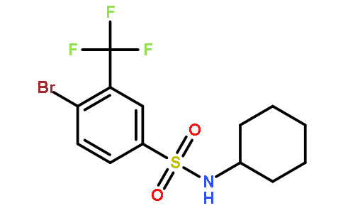 4-溴-N-环己基-3-(三氟甲基)苯磺酰胺