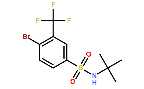 4-溴-N-叔丁基-3-(三氟甲基)苯磺酰胺