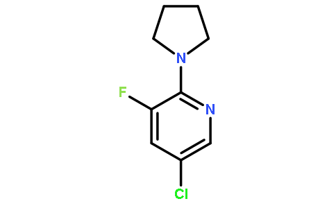 5-氯-3-氟-2-(吡咯烷-1-基)吡啶