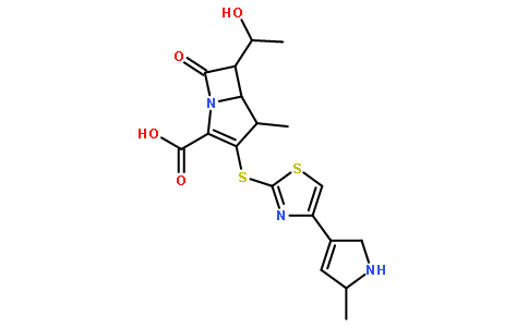 (4R,5S,6S)-3-[[4-[(5S)-2,5-二氢-5-甲基-1H-吡咯-3-基]-2-噻唑基]硫代]-6-[(1R)-1-羟基乙基]-4-甲基-7-氧代-1-氮杂双环[3.2.0]庚-2-烯-2-甲酸