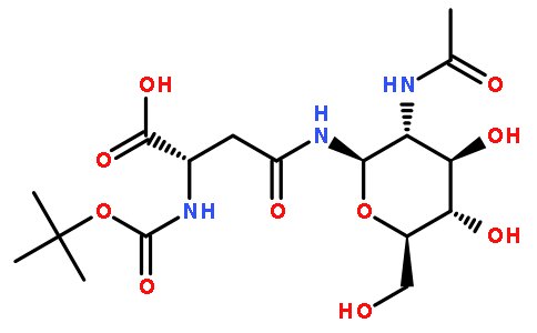 Nω-(2-乙酰氨基-2-脱氧-β-D-吡喃葡萄糖酰基)-Nα-Boc-L-天冬酰胺