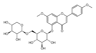 7-甲氧基-2-(4-甲氧基苯基)-5-[(6-O-BETA-D-吡喃木糖基-BETA-D-吡喃葡萄糖基)氧基]-4H-1-苯并吡喃-4-酮