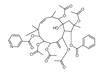 (Z)-3-(benzoyloxy)-13a-hydroxy-2,9,9,12-tetramethyl-5-methylene-8-(nicotinoyloxy)-2,3,3a,4,5,6,7,8,9,12,13,13a-dodecahydro-1H-cyclopenta[12]annulene-2,4,6,7,13-pentayl pentaacetate