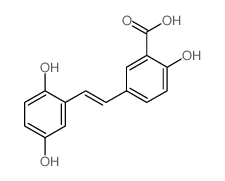 5-[(E)-2-(2,5-dihydroxyphenyl)ethenyl]-2-hydroxybenzoic acid