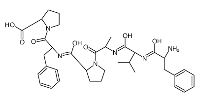 (2S)-1-[(2S)-2-[[(2S)-1-[(2S)-2-[[(2S)-2-[[(2S)-2-amino-3-phenylpropanoyl]amino]-3-methylbutanoyl]amino]propanoyl]pyrrolidine-2-carbonyl]amino]-3-phenylpropanoyl]pyrrolidine-2-carboxylic acid