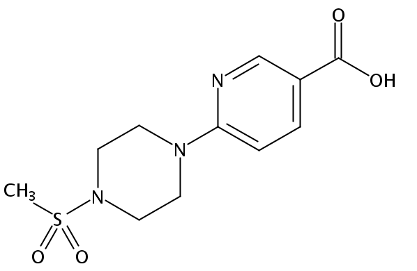 6-(4-methylsulfonylpiperazin-1-yl)pyridine-3-carboxylic acid