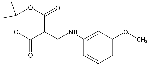 5-(((3-methoxyphenyl)amino)methyl)-2,2-dimethyl-1,3-dioxane-4,6-dione