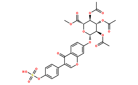 Daidzein 7-Tri-O-acetyl-β-D-glucuronic Acid Methyl Ester 4’-Sulfate
