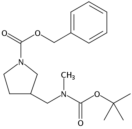 Benzyl 3-(((tert-butoxycarbonyl)(methyl)amino)methyl)pyrrolidine-1-carboxylate