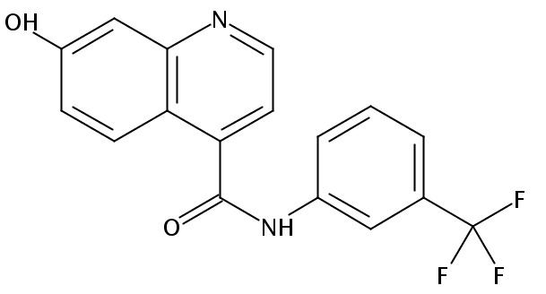7-hydroxy-N-(3-(trifluoromethyl)phenyl)quinoline-4-carboxamide