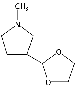 3-(1,3-Dioxolan-2-yl)-1-methylpyrrolidine
