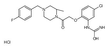 [5-chloro-2-[2-[(2R)-4-[(4-fluorophenyl)methyl]-2-methylpiperazin-1-yl]-2-oxoethoxy]phenyl]urea,hydrochloride