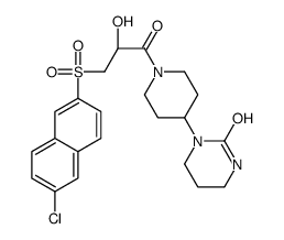 1-[1-[(2S)-3-(6-chloronaphthalen-2-yl)sulfonyl-2-hydroxypropanoyl]piperidin-4-yl]-1,3-diazinan-2-one