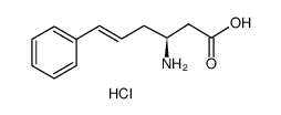 (S)-3-氨基-(6-苯基)-5-己烯酸盐酸盐