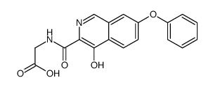 2-[(4-hydroxy-7-phenoxyisoquinoline-3-carbonyl)amino]acetic acid