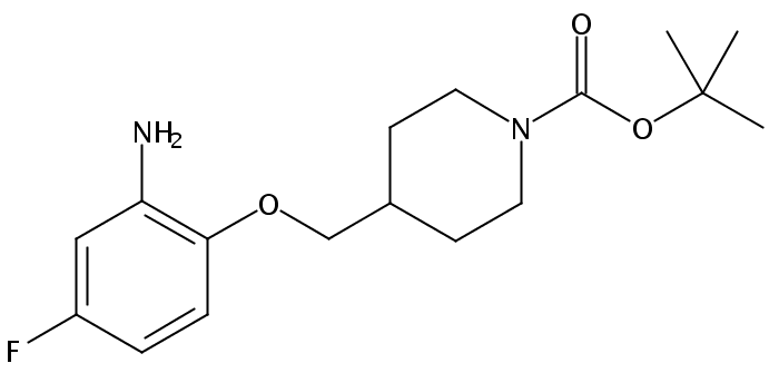 tert-Butyl 4-((2-amino-4-fluorophenoxy)methyl)piperidine-1-carboxylate