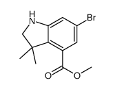methyl 6-bromo-3,3-dimethyl-1,2-dihydroindole-4-carboxylate