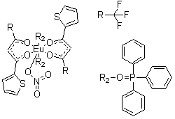 双[4,4,4-三氟-1-(2-噻吩基)-1,3-丁二酮]双(氧化三苯基膦)铕硝酸盐