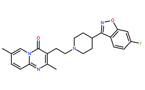 3-[2-[4-(6-氟-1,2-苯恶唑-3)-1-哌啶]乙基]-2,7-二甲基-4H-吡啶[1,2-A]嘧啶-4-酮