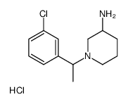 1-[1-(3-chlorophenyl)ethyl]piperidin-3-amine