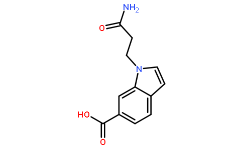 1-(2-氨基甲酰乙基)-6-吲哚羧酸