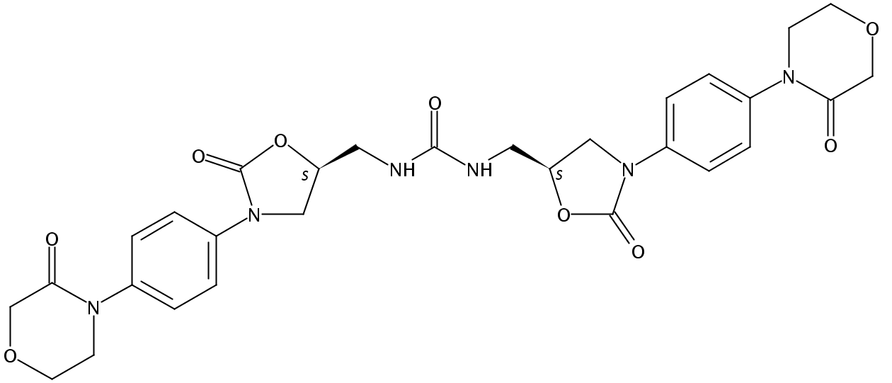 N,N-双[[(5s)-2-氧代-3-[4-(3-氧代-4-吗啉)苯基]-5-噁唑啉]甲基]-脲