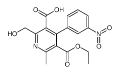3,5-Pyridinedicarboxylic acid, 2-(hydroxymethyl)-6-methyl-4-(3-nitrophenyl)-, 5-ethyl ester