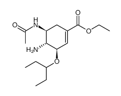 1-Cyclohexene-1-carboxylic acid, 5-(acetylamino)-4-amino-3-(1-ethylpropoxy)-, ethyl ester, (3R,4R,5S)