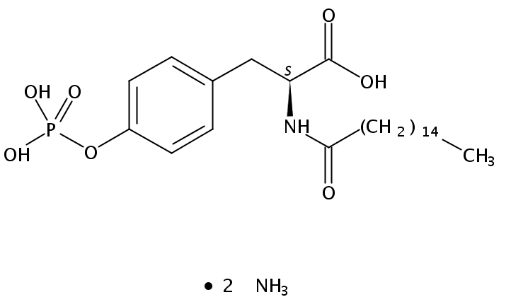 N-palmitoyl-tyrosine phosphoric acid (ammonium salt)