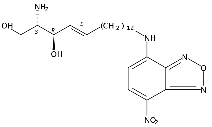 omega(7-nitro-2-1,3-benzoxadiazol-4-yl)(2S,3R,4E)-2-aminooctadec-4-ene-1,3-diol