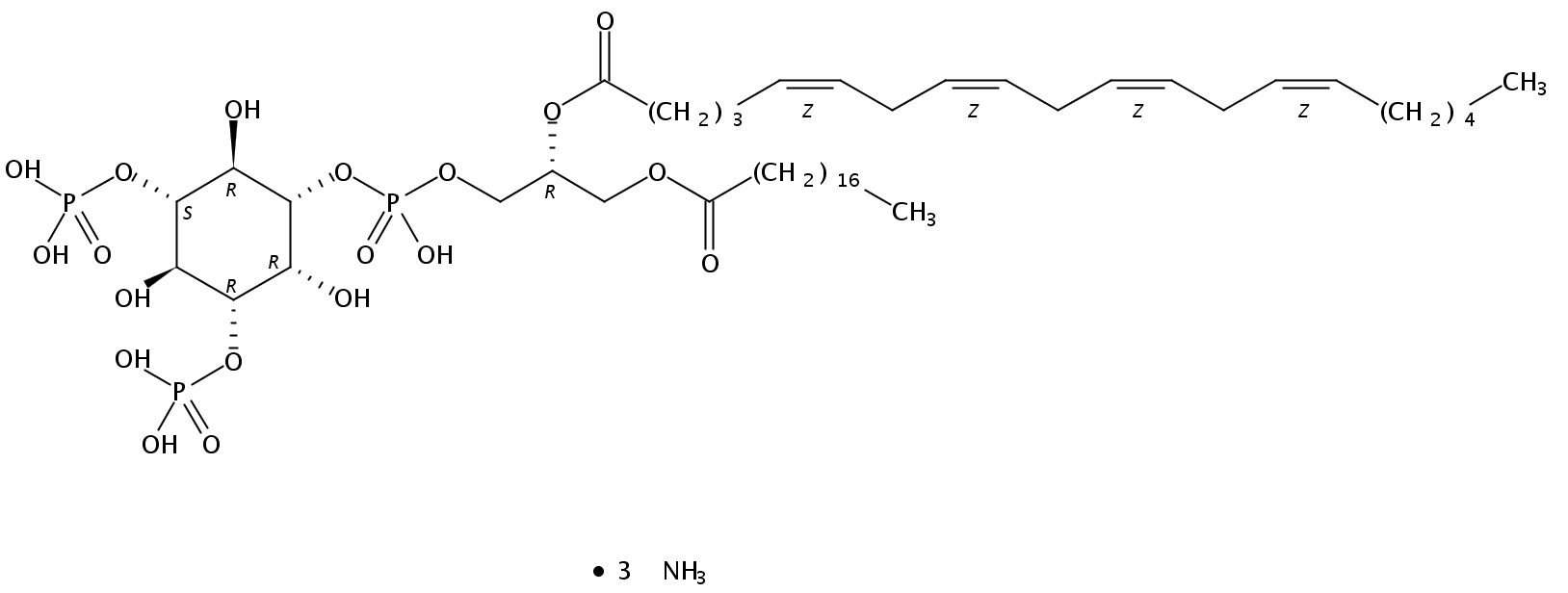 1-stearoyl-2-arachidonoyl-sn-glycero-3-phospho-(1'-myo-inositol-3',5'-bisphosphate) (ammonium salt)