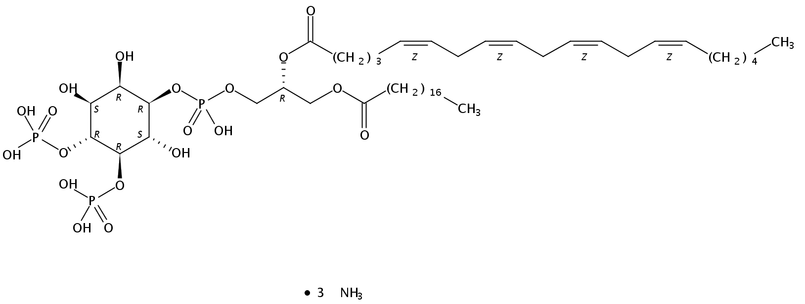 1-stearoyl-2-arachidonoyl-sn-glycero-3-phospho-(1'-myo-inositol-4',5'-bisphosphate) (ammonium salt)