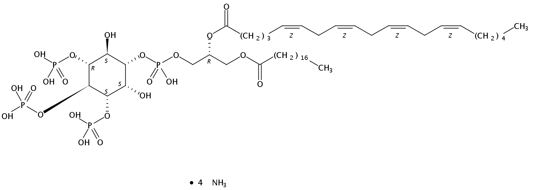 1-stearoyl-2-arachidonoyl-sn-glycero-3-phospho-(1'-myo-inositol-3',4',5'-trisphosphate) (ammonium salt)