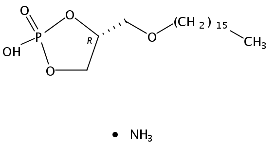 1-O-hexadecyl-sn-glycero-2,3-cyclic-phosphate (ammonium salt)