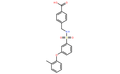4-[({[3-(2-Methylphenoxy)phenyl]sulfonyl}amino)methyl]benzoic aci d