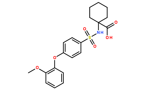 1-({[4-(2-Methoxyphenoxy)phenyl]sulfonyl}amino)cyclohexanecarboxy lic acid